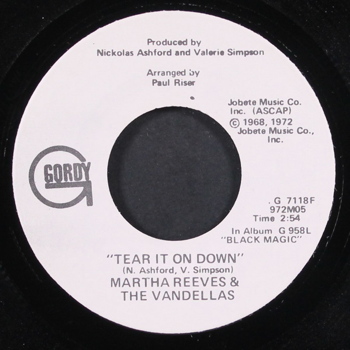 tear it on down / same by MARTHA REEVES & VANDELLAS
