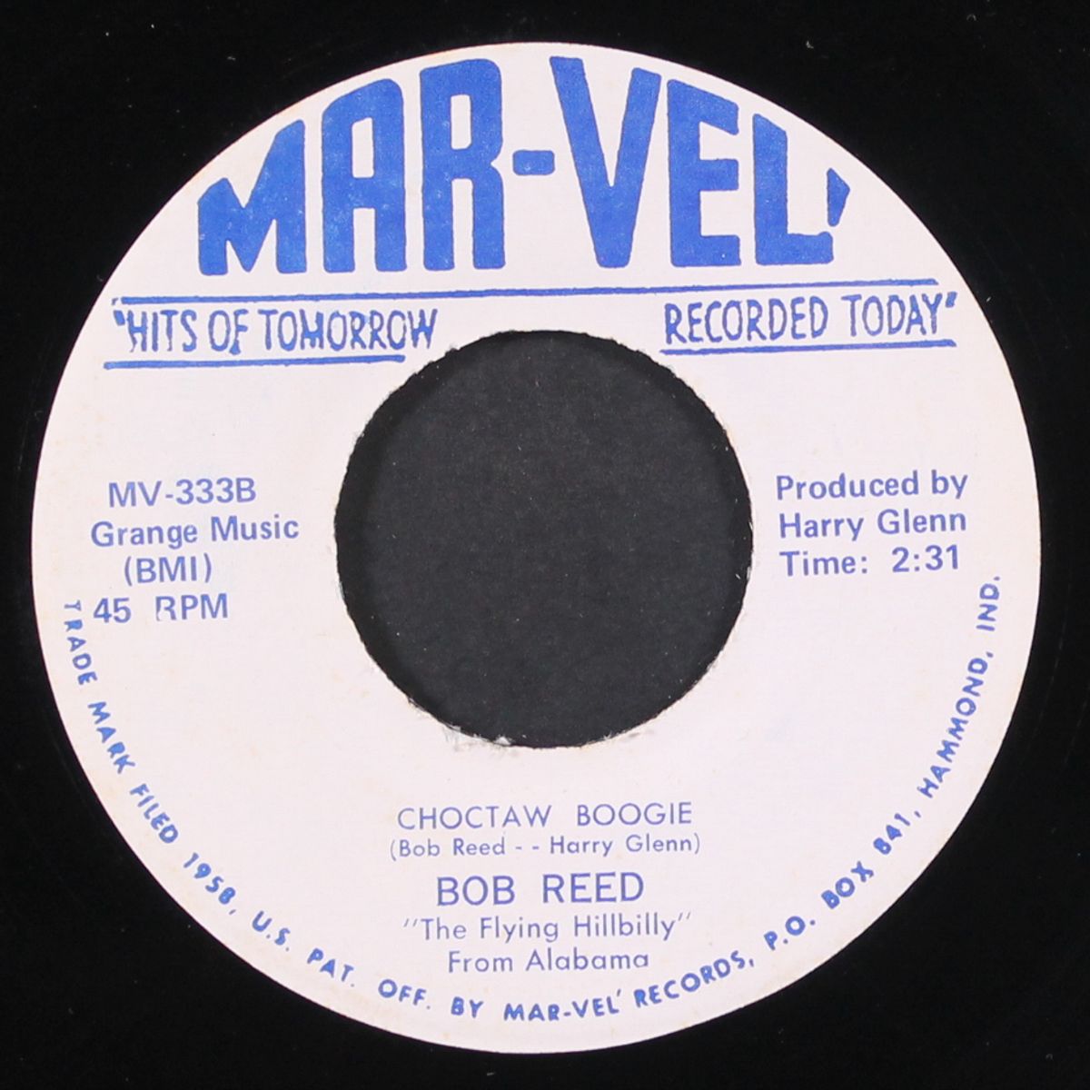 choctaw boogie / careless with your kisses by BOB REED