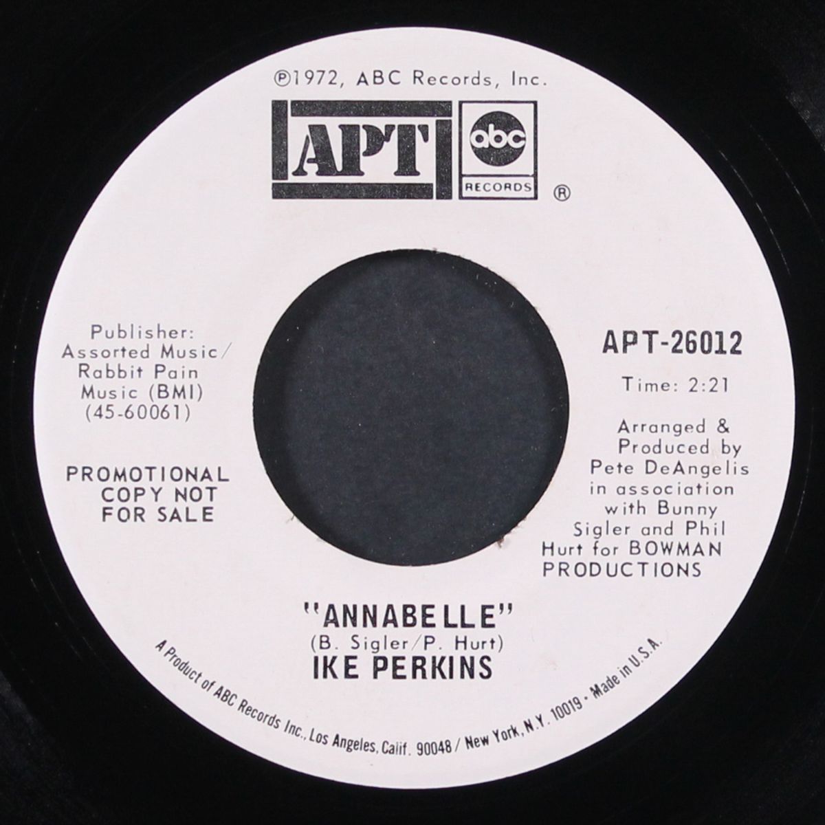 when the bottom falls out / anabelle by IKE PERKINS