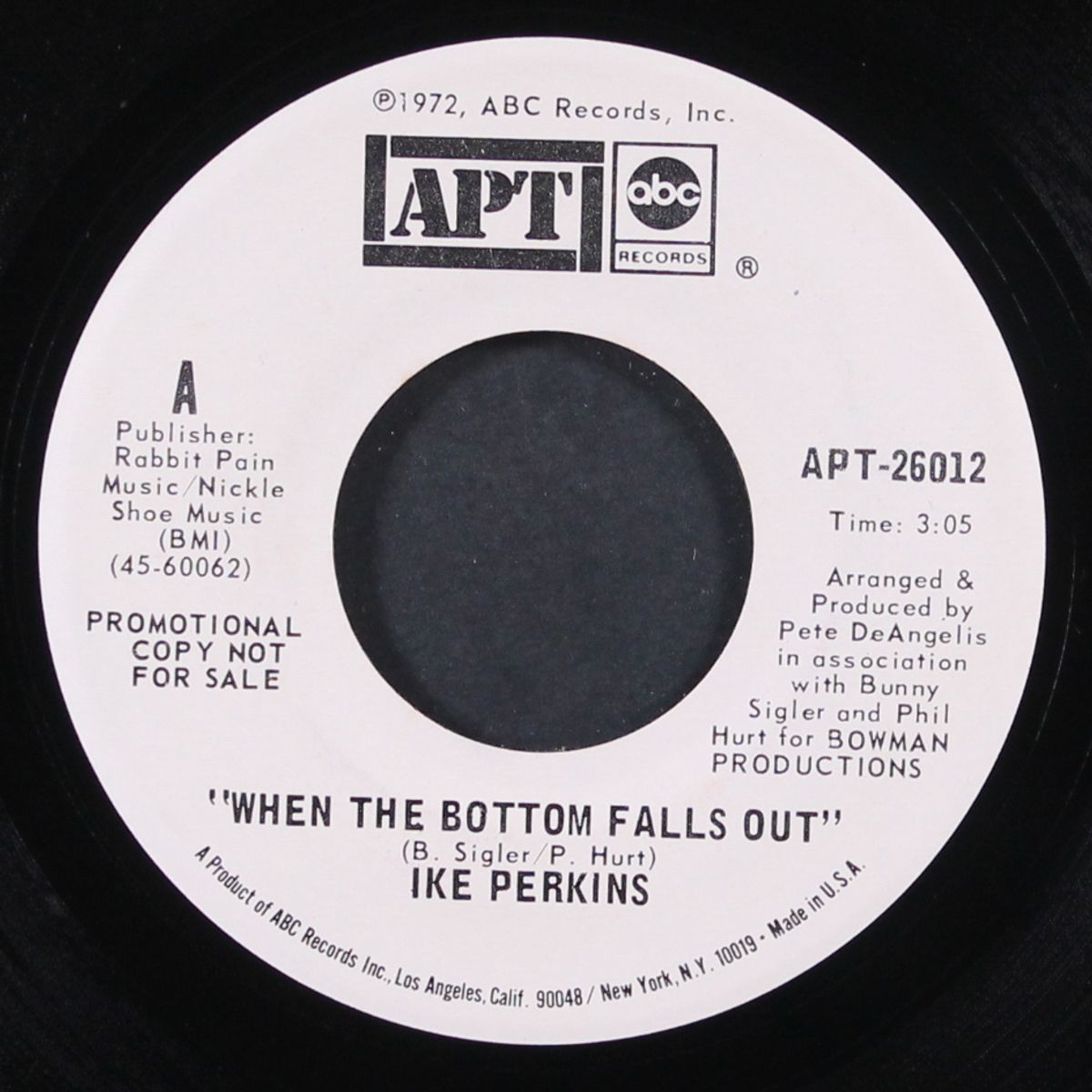 when the bottom falls out / anabelle by IKE PERKINS