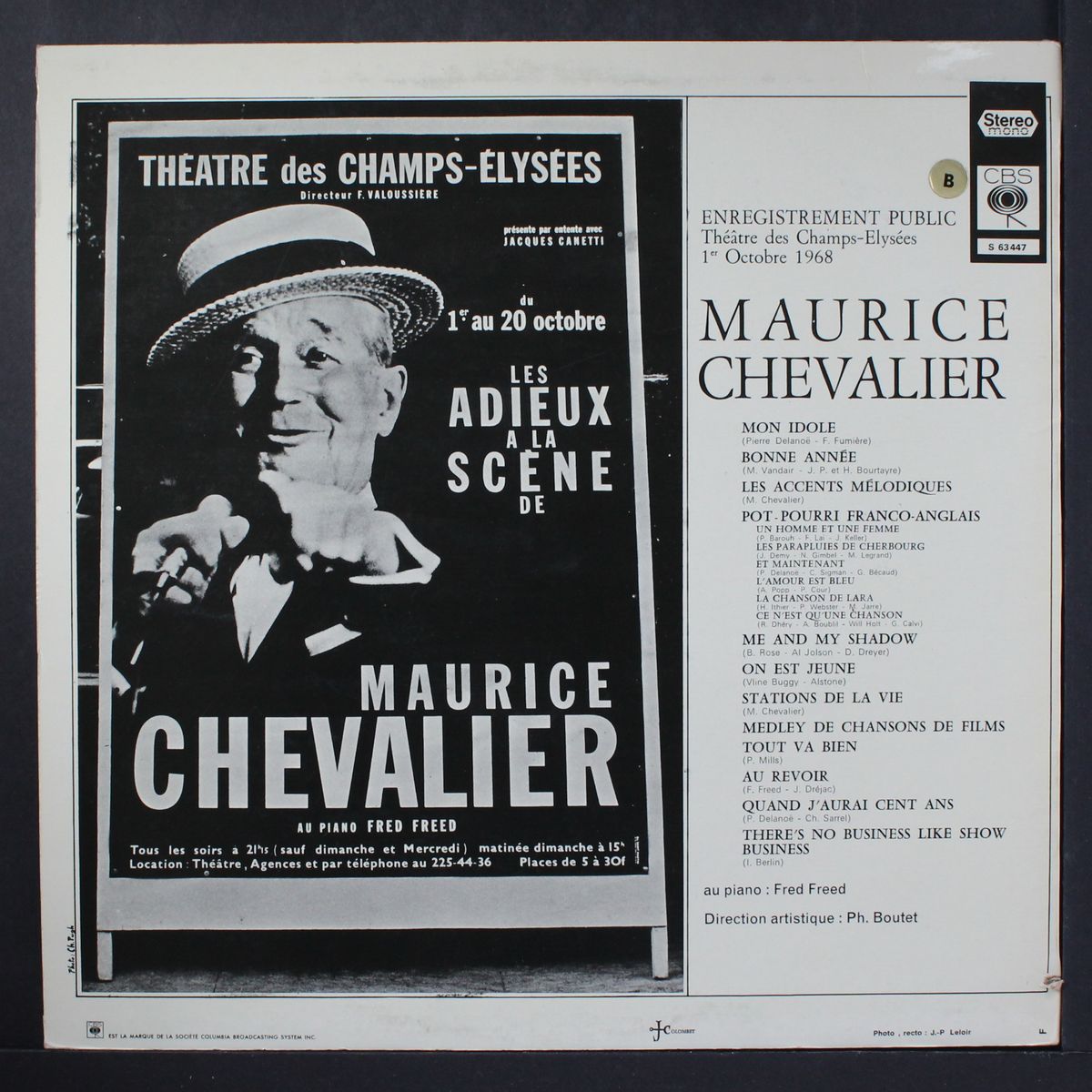 enregistrement public by MAURICE CHEVALIER