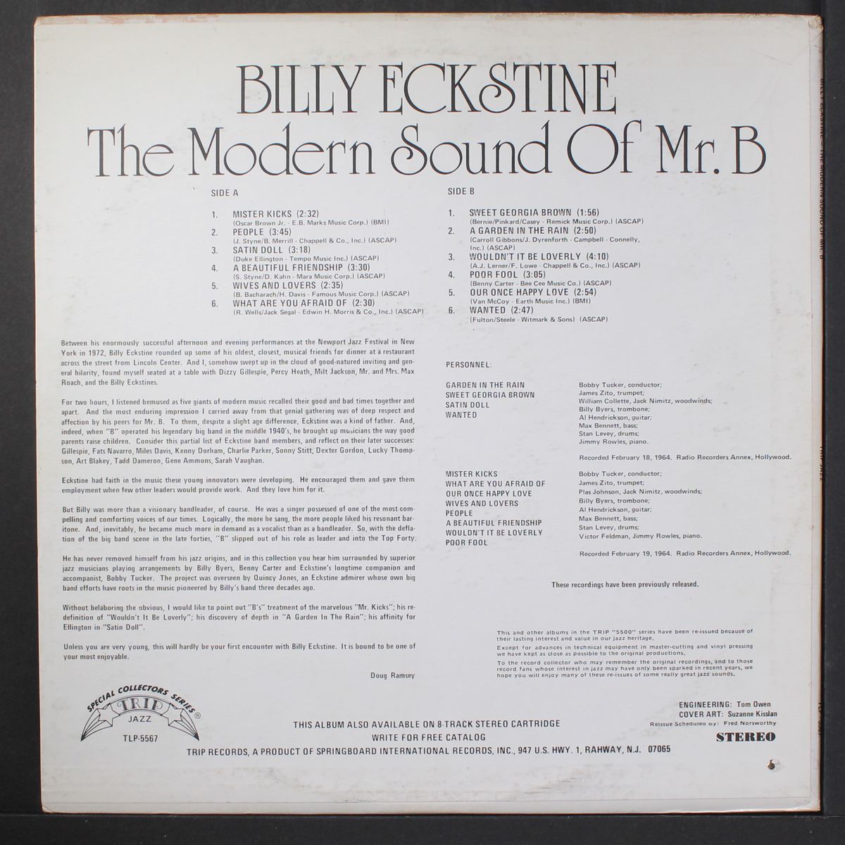 modern sound of mr b by BILLY ECKSTINE