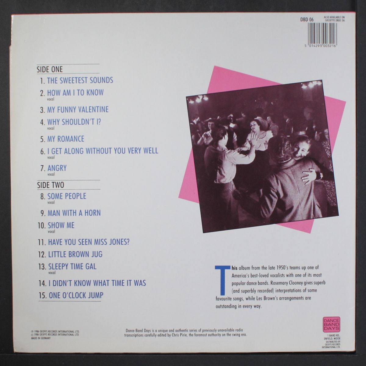 dance band days by ROSEMARY CLOONEY W/ LES BROWN