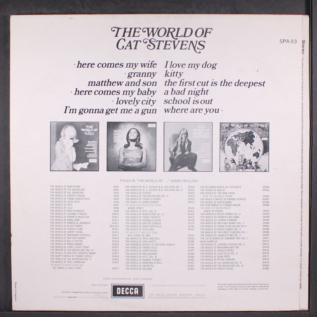 the world of cat stevens by CAT STEVENS