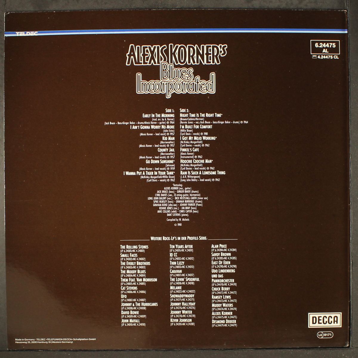 blues incorporated by ALEXIS KORNER'S BLUES INCORPORATED