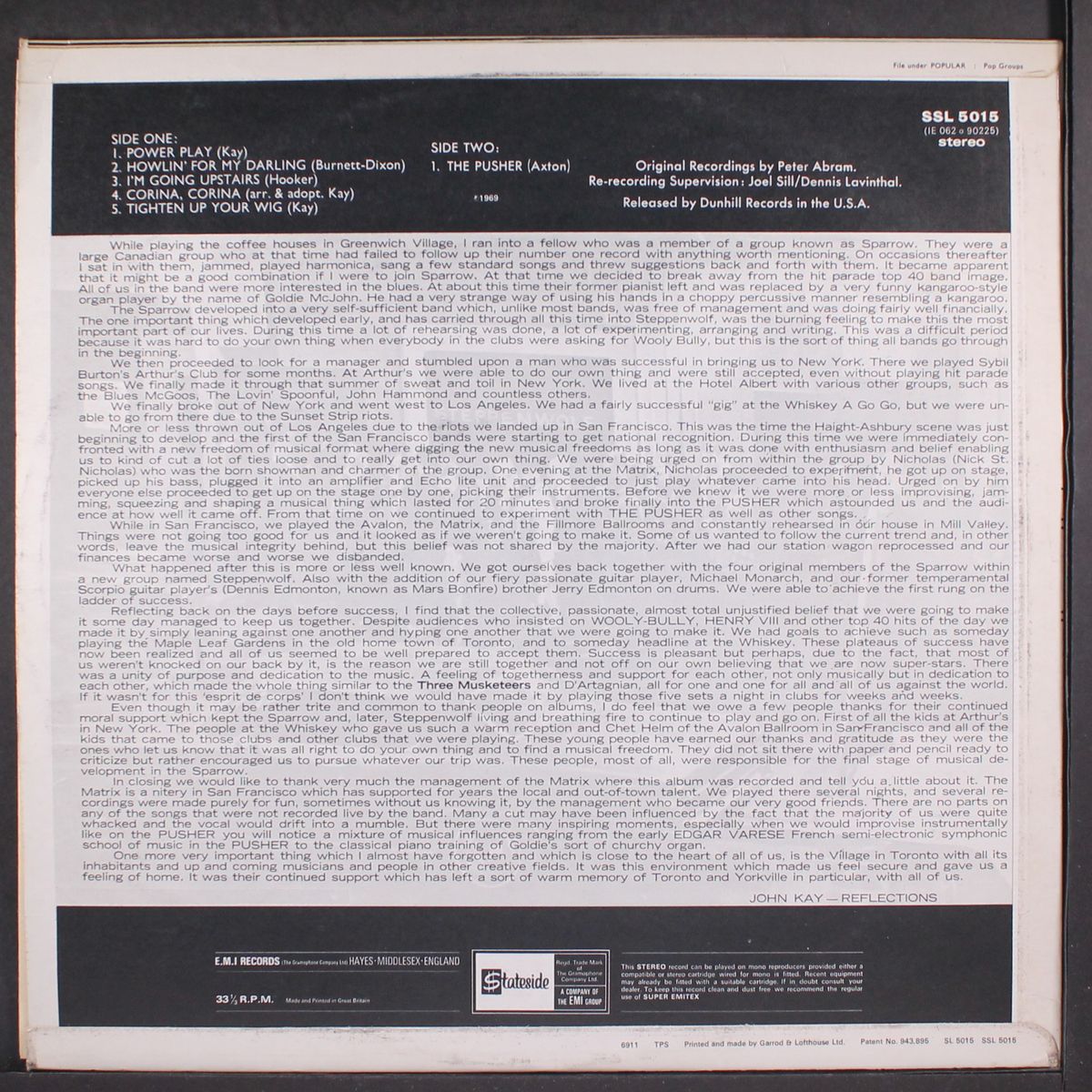 early steppenwolf by STEPPENWOLF