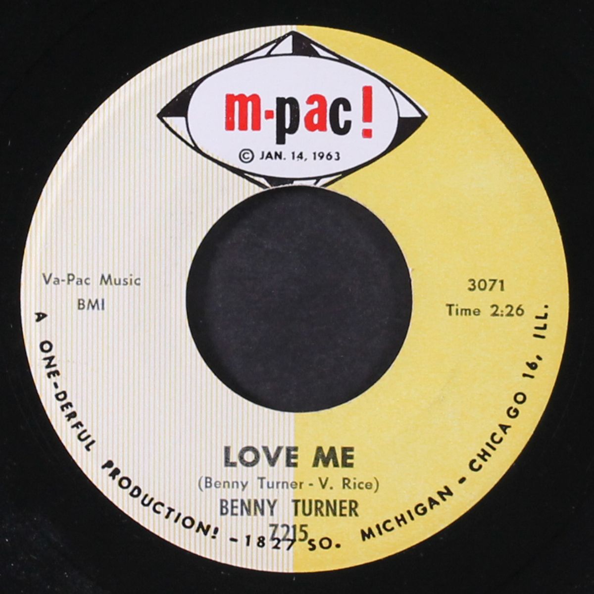 love me / you gonna miss me by BENNY TURNER