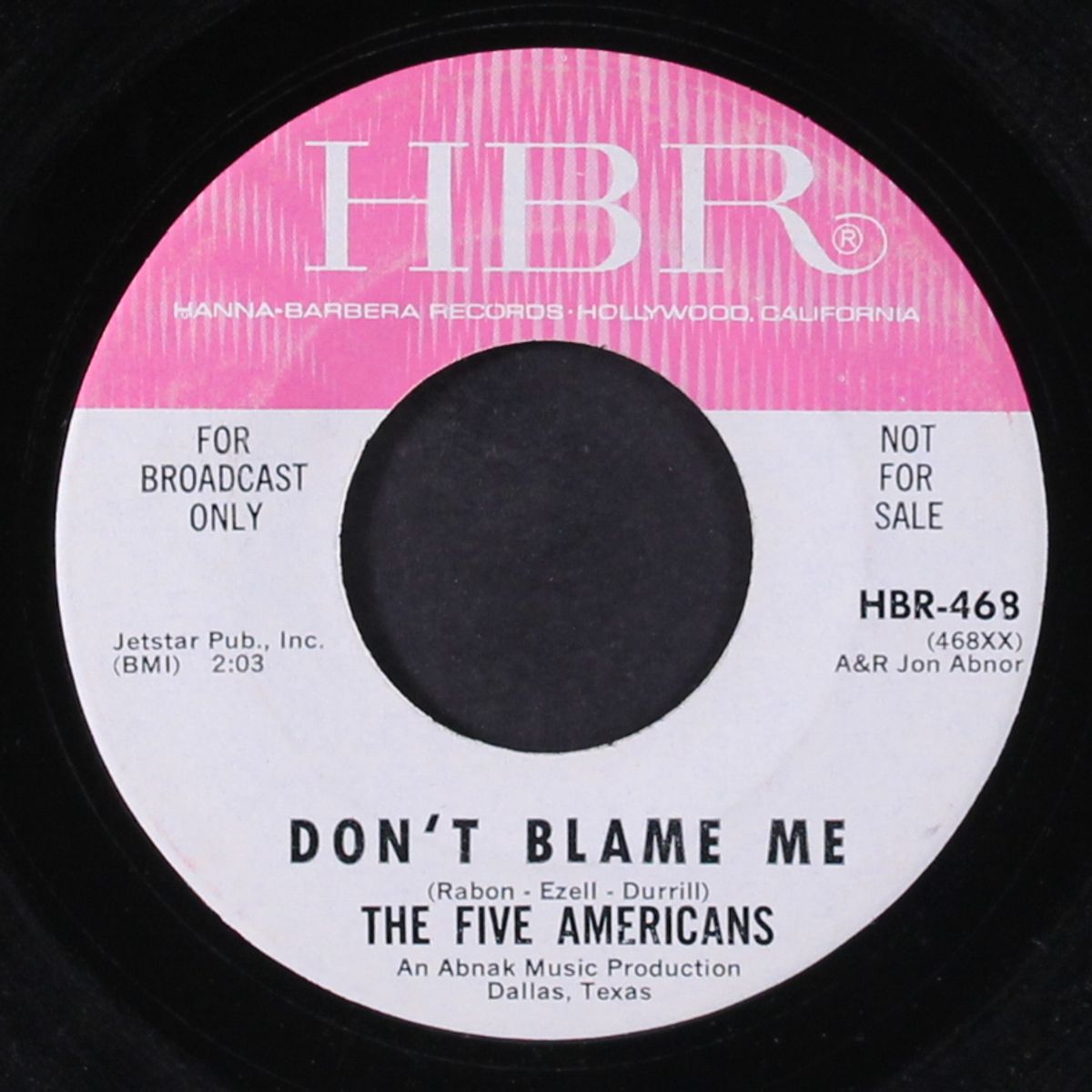 evol-not love / don't blame me by FIVE AMERICANS