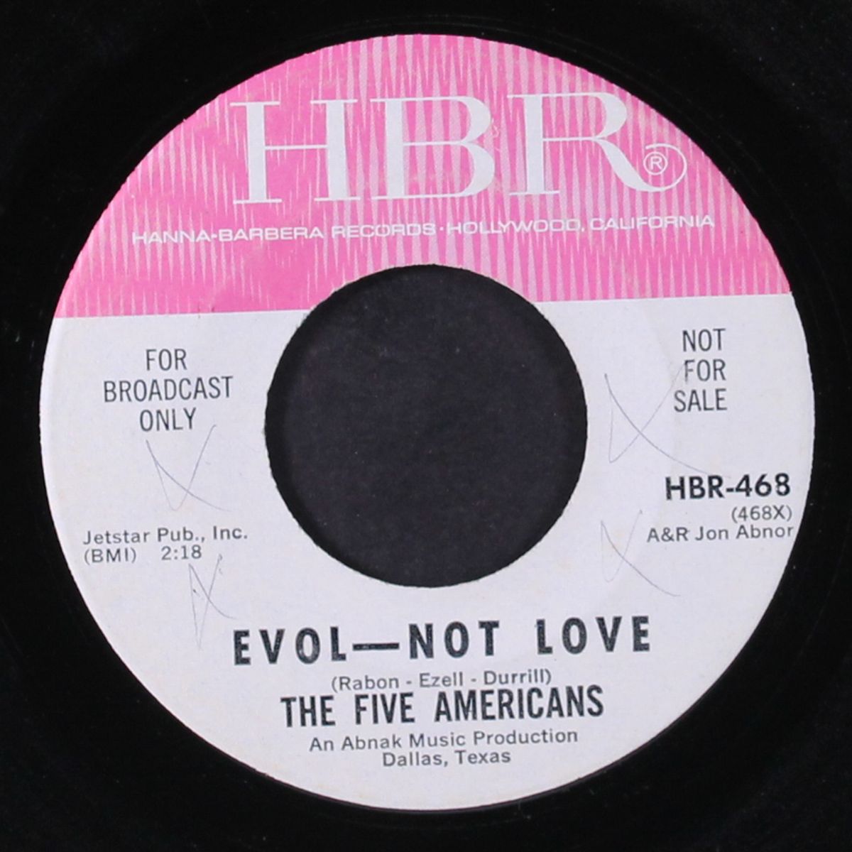 evol-not love / don't blame me by FIVE AMERICANS