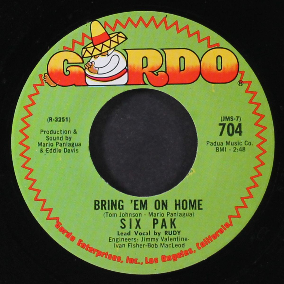 bring 'em on home / weep no more by SIX PAK