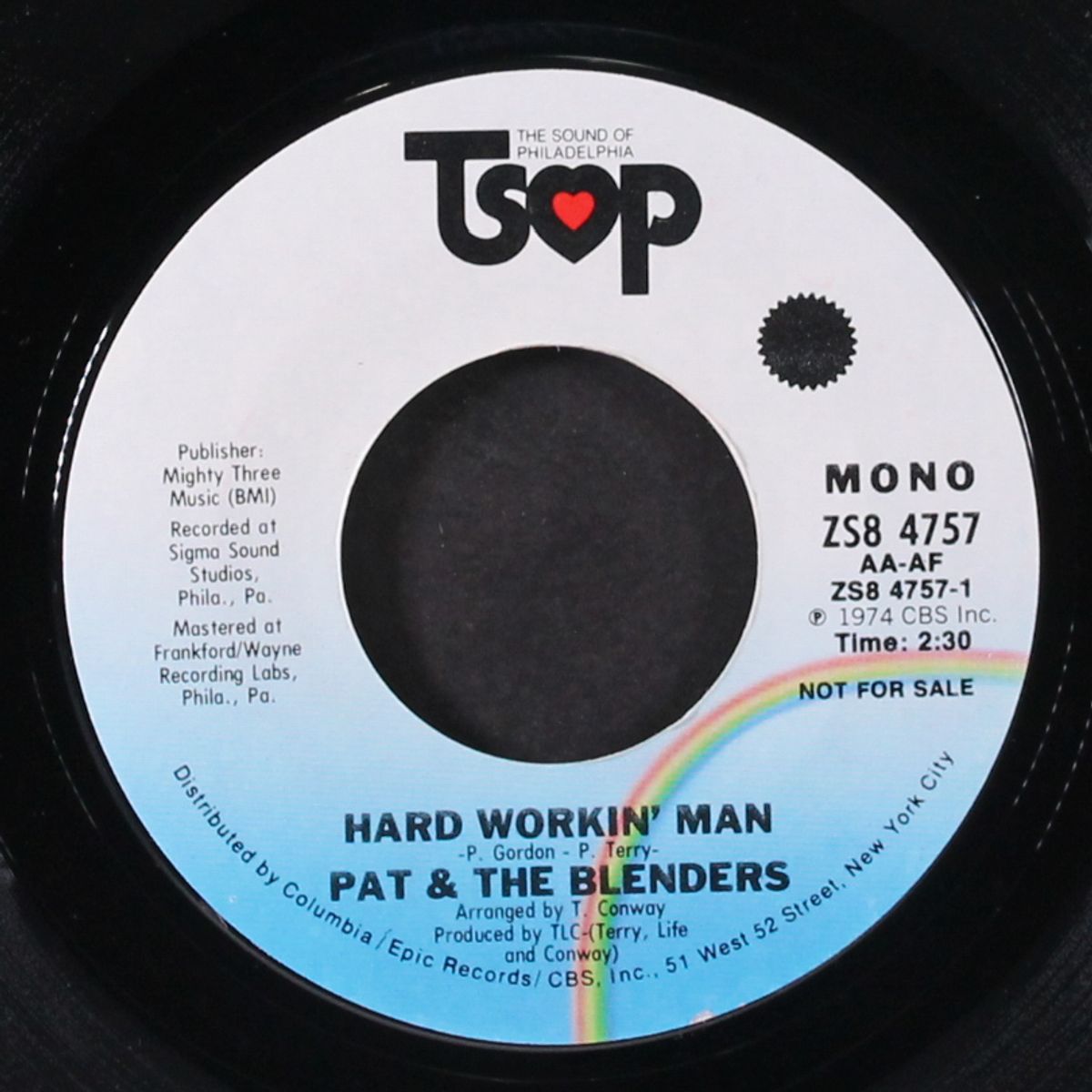 hard workin' man / mono by PAT & BLENDERS
