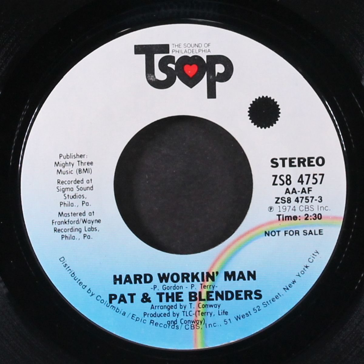 hard workin' man / mono by PAT & BLENDERS