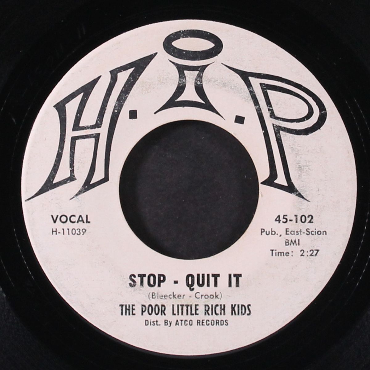 stop quit it / she's the best girl in town by POOR LITTLE RICH KIDS