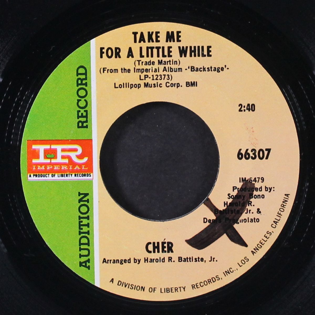 take me for a little while by CHER
