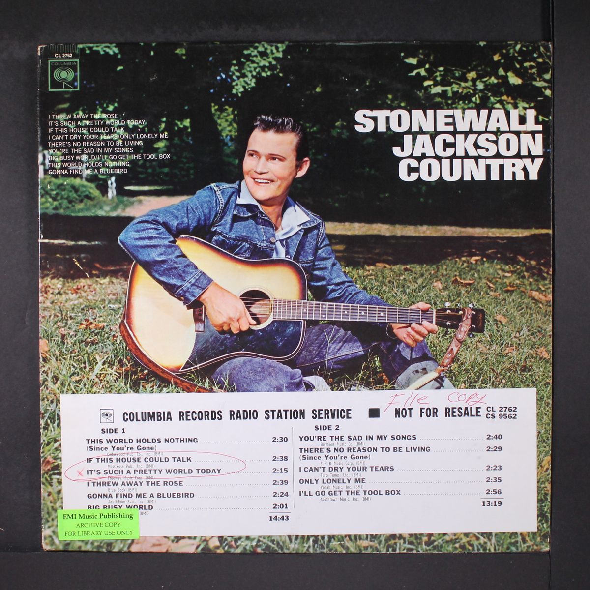 country by STONEWALL JACKSON