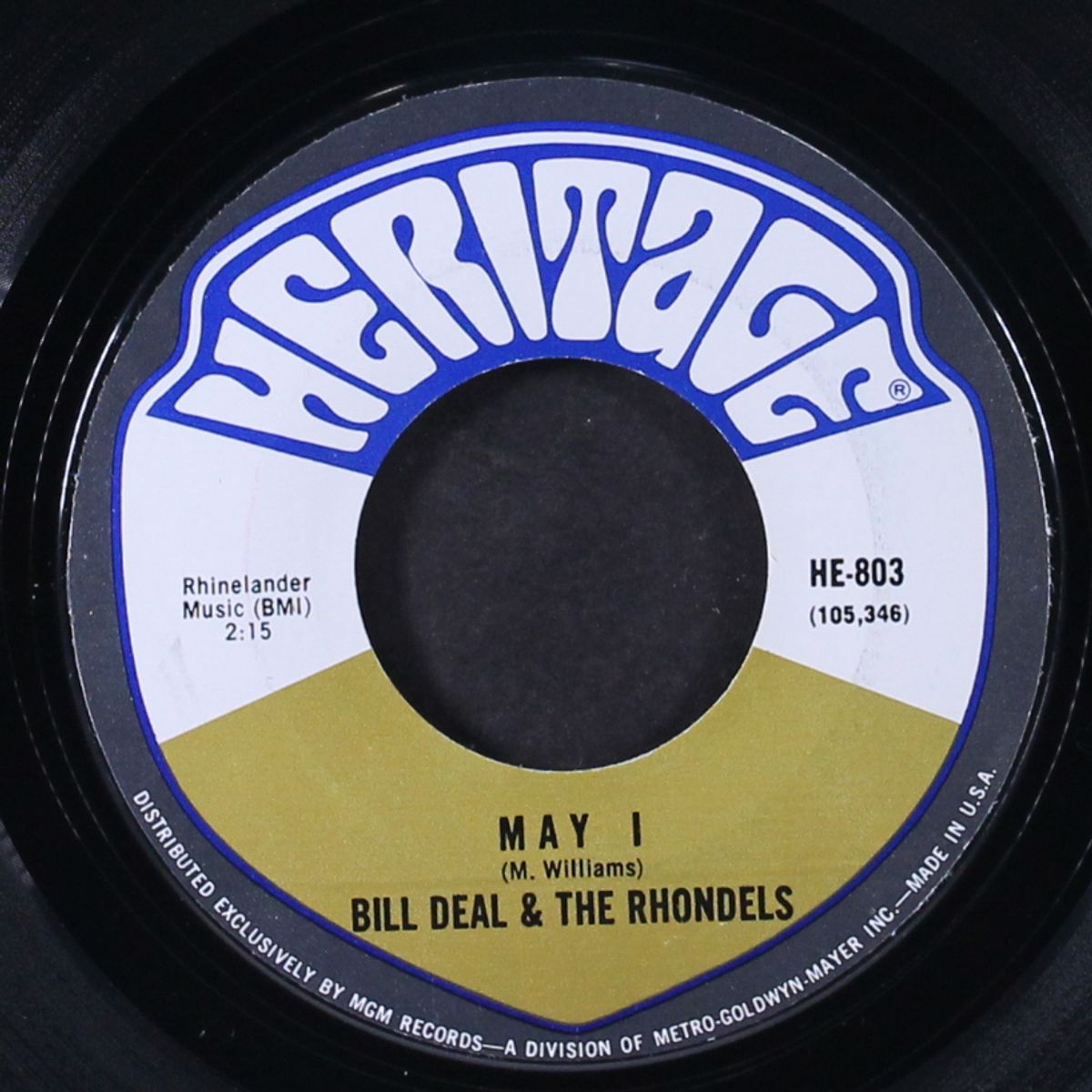may i / day by day my love grows stronger by BILL DEAL & RHONDELS
