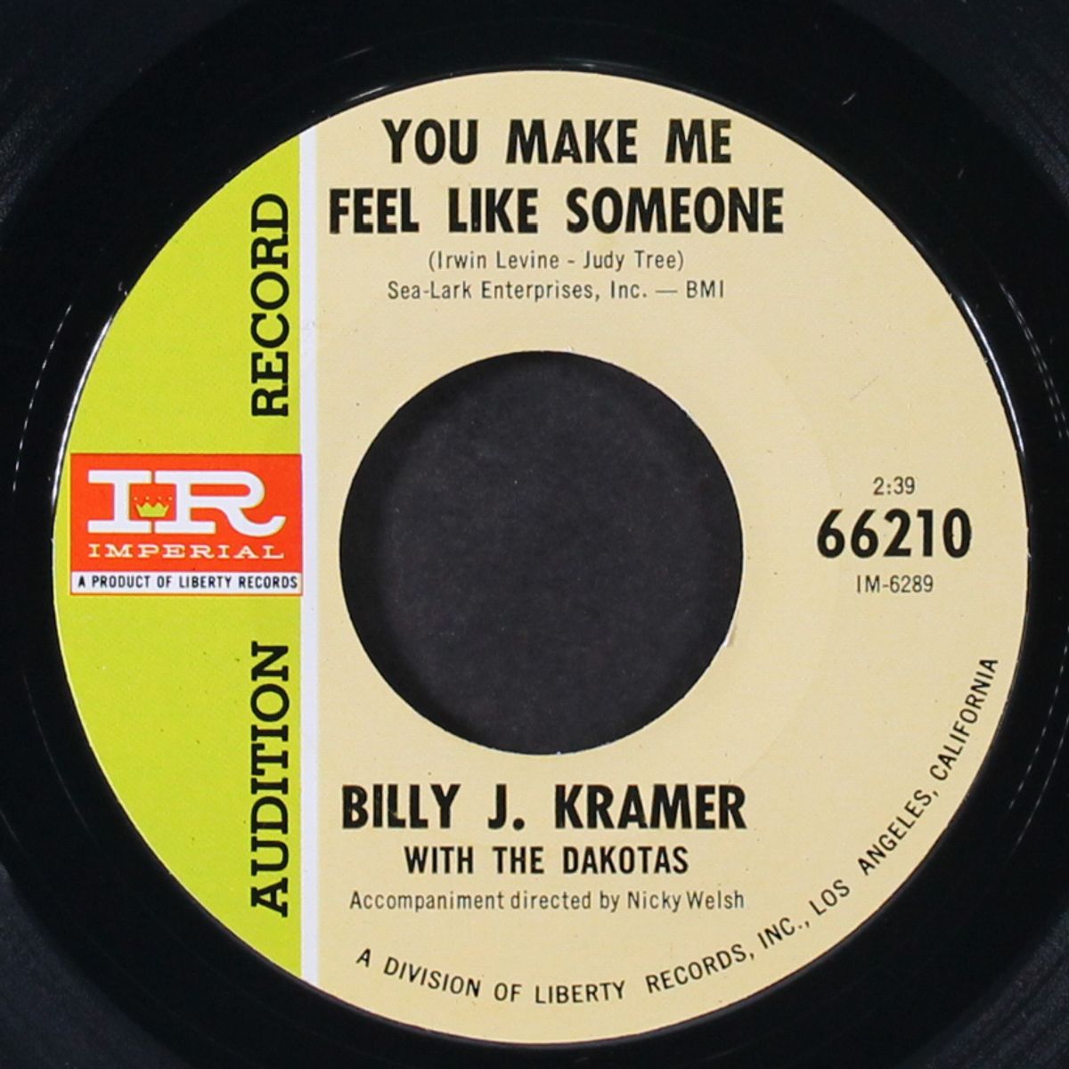 you make me feel like someone by BILLY J. KRAMER
