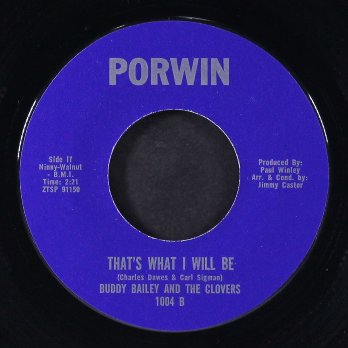 it's all in the game by BUDDY BAILEY & CLOVERS