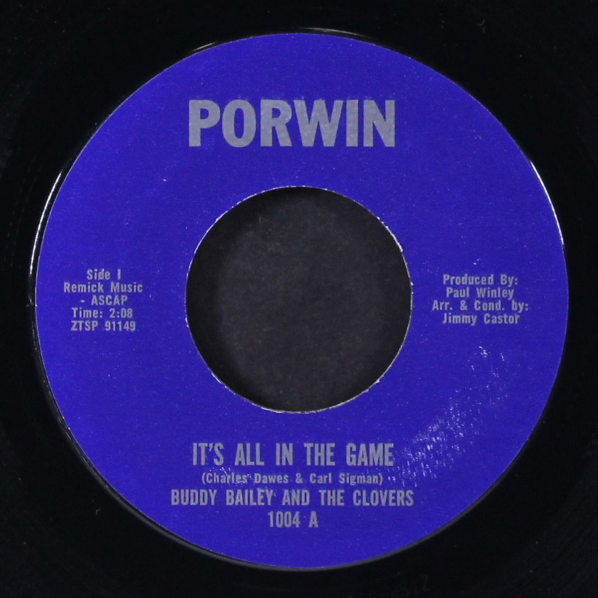 it's all in the game by BUDDY BAILEY & CLOVERS