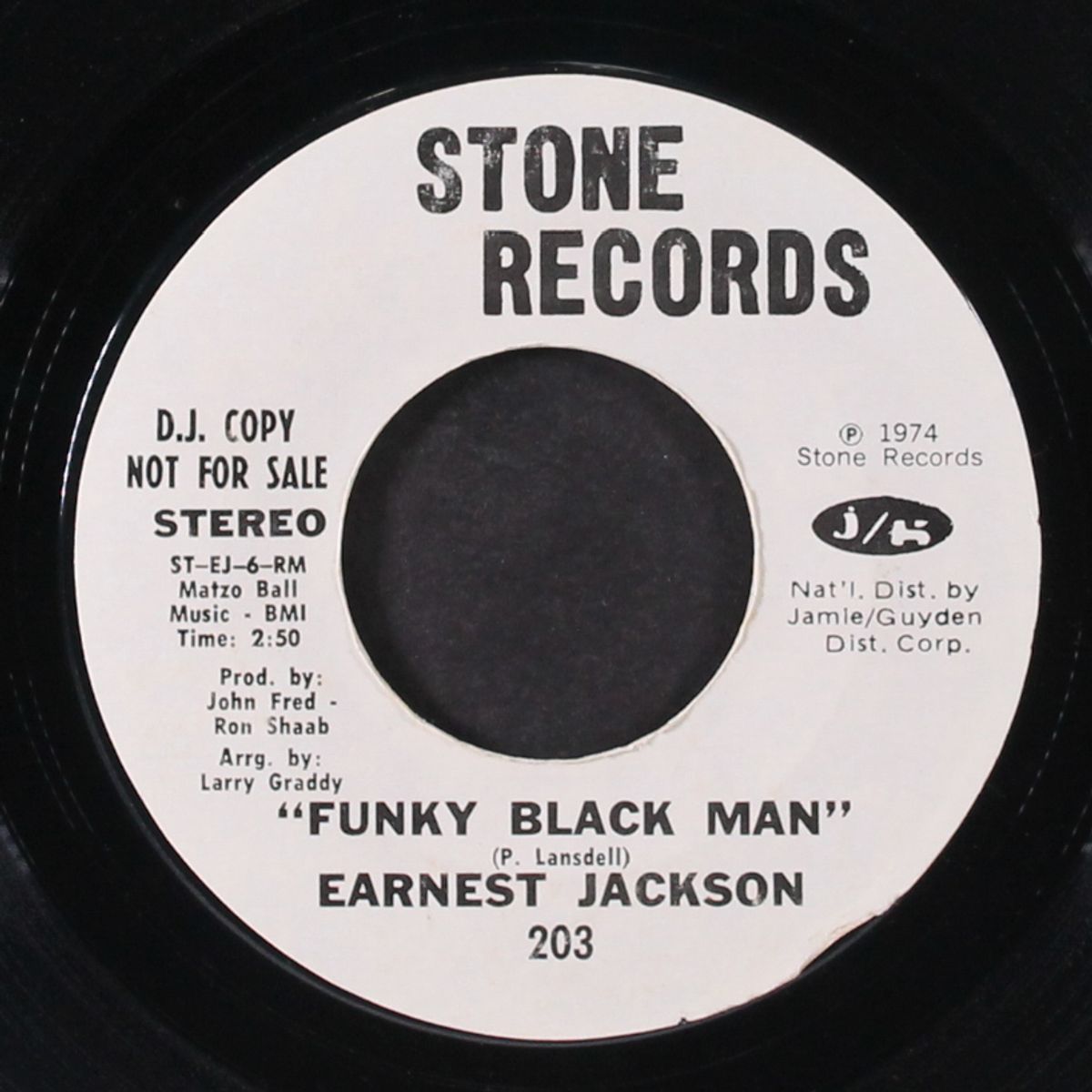 funky black man / why can't i love somebody by EARNEST JACKSON