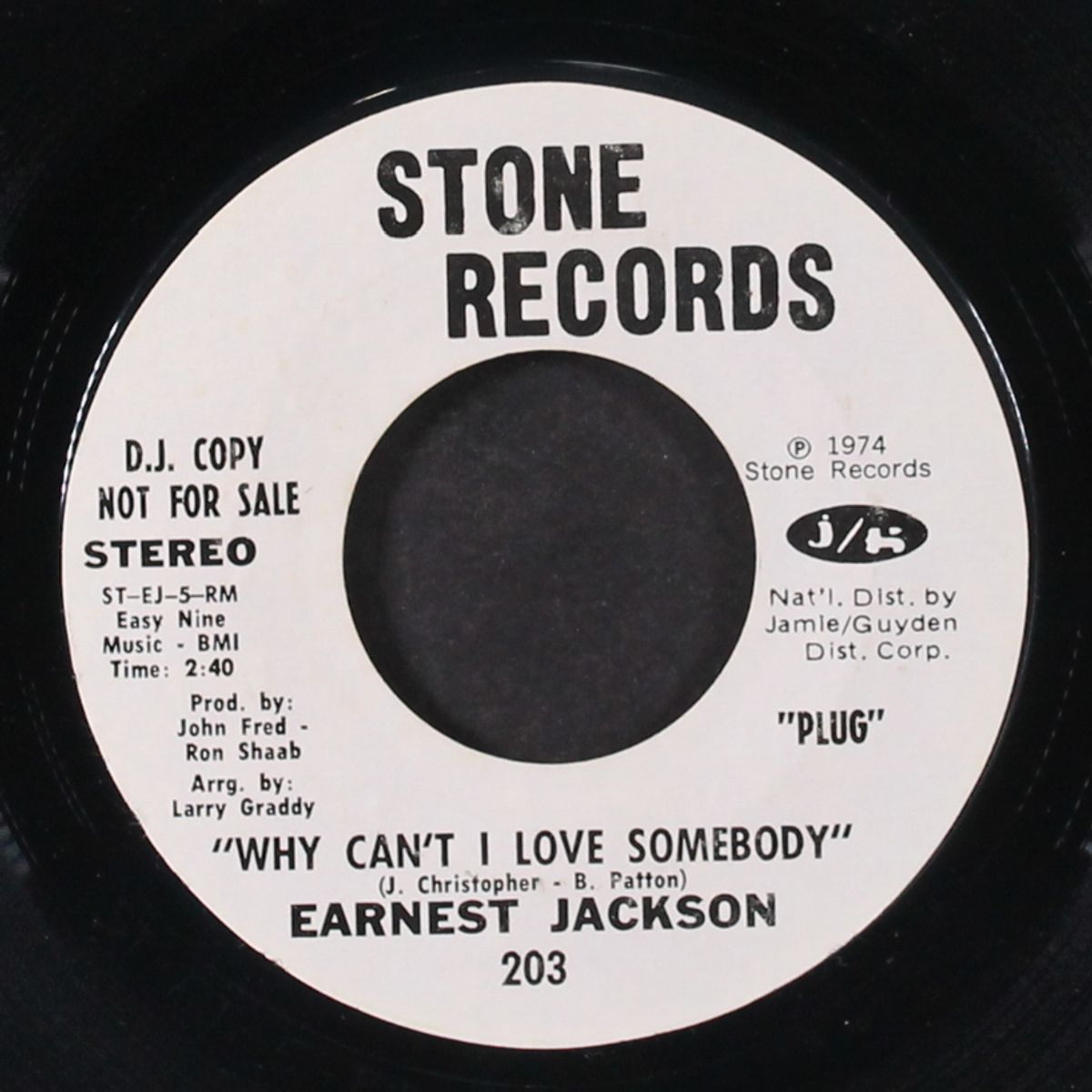 funky black man / why can't i love somebody by EARNEST JACKSON