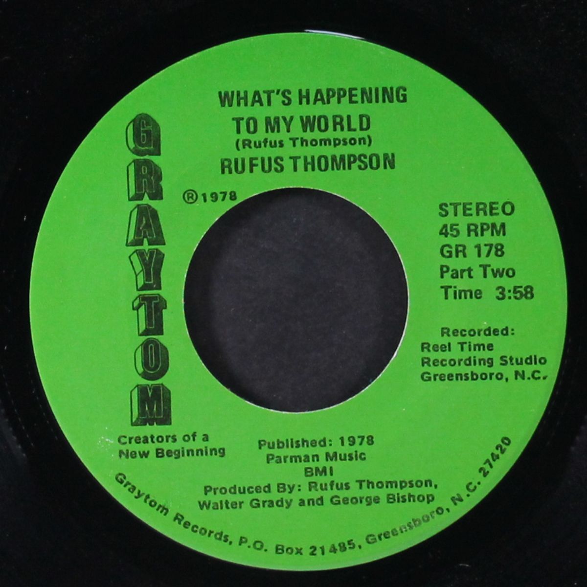 what's happening to my world / part two by RUFUS THOMPSON
