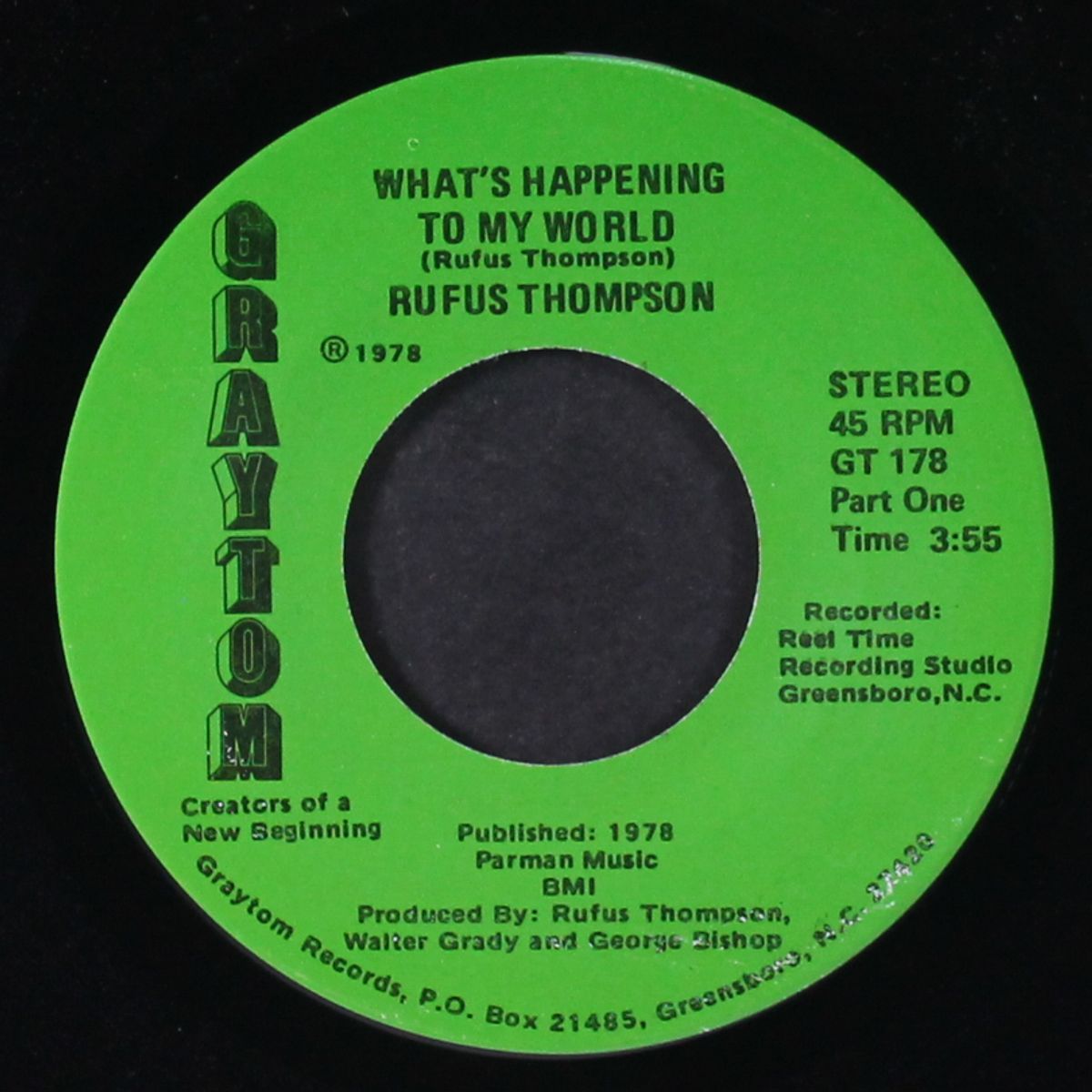 what's happening to my world / part two by RUFUS THOMPSON