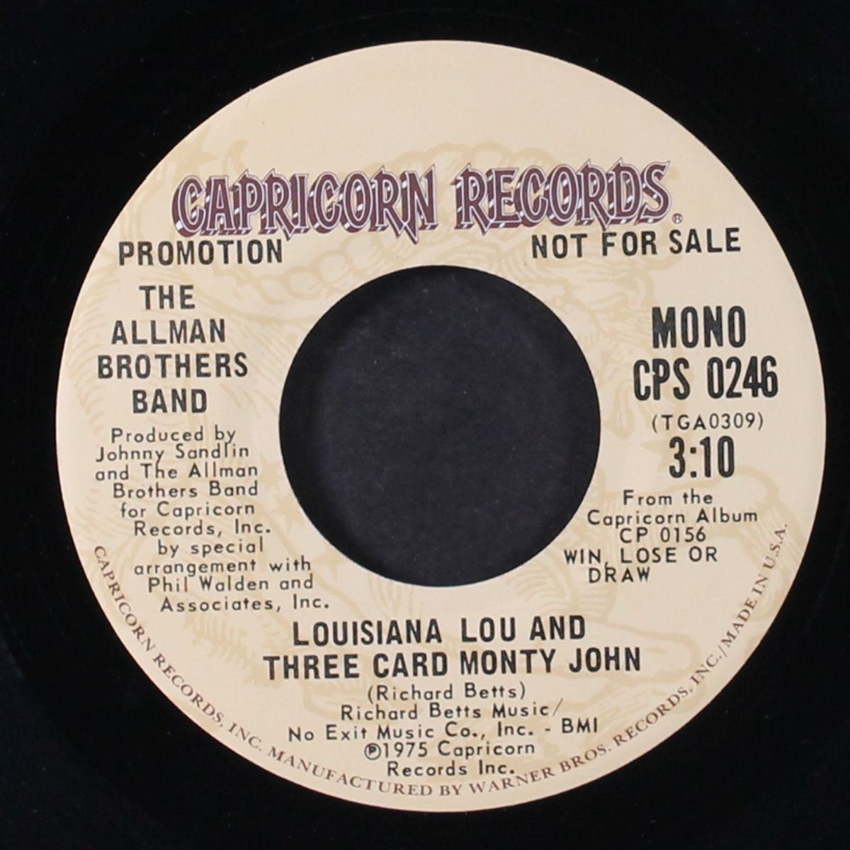 louisiana lou and three card monty john / mono by ALLMAN BROTHERS