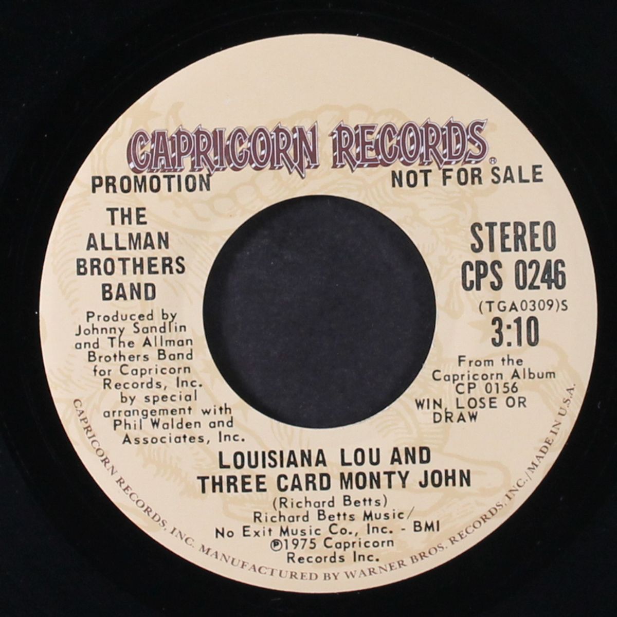 louisiana lou and three card monty john / mono by ALLMAN BROTHERS