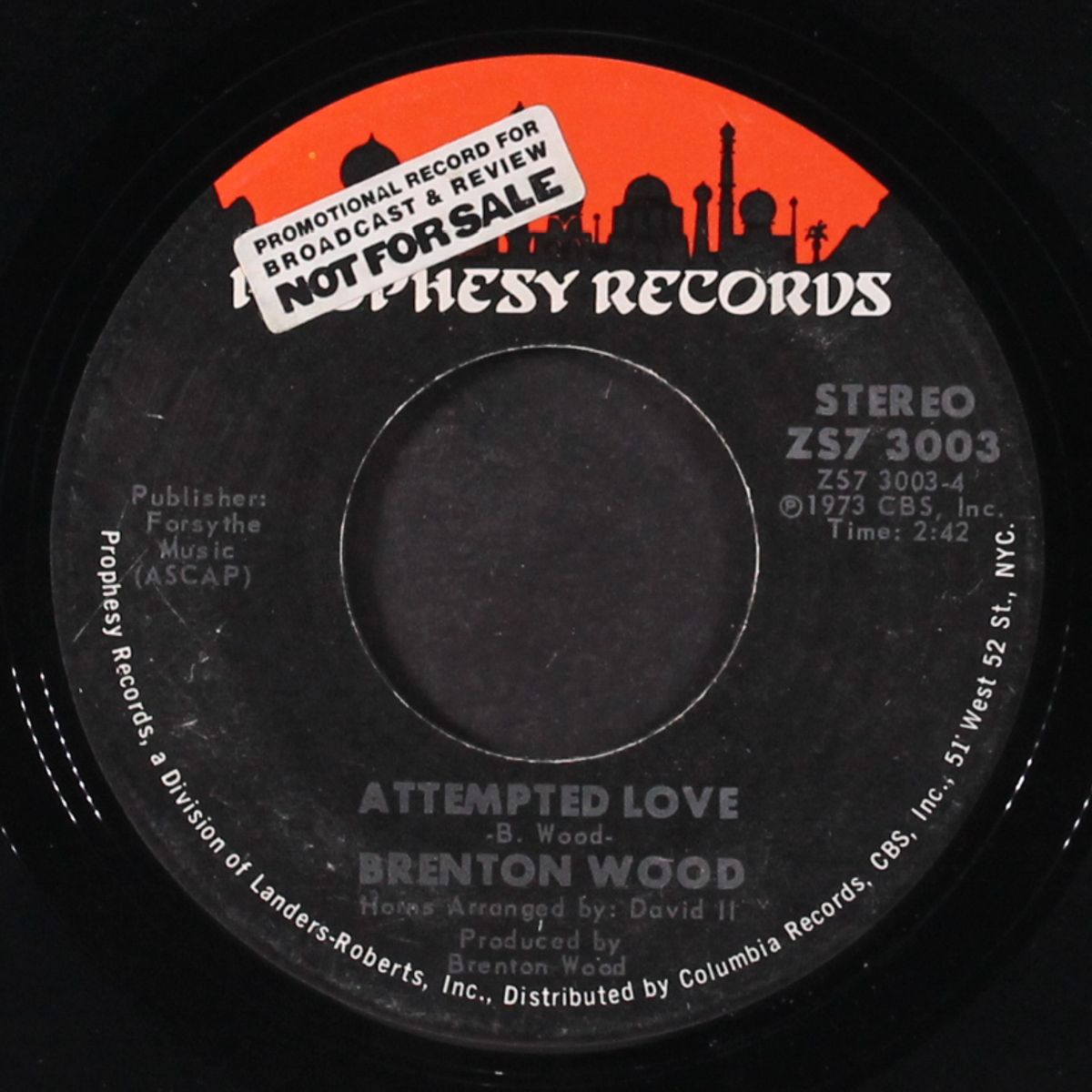another saturday night / attempted love by BRENTON WOOD