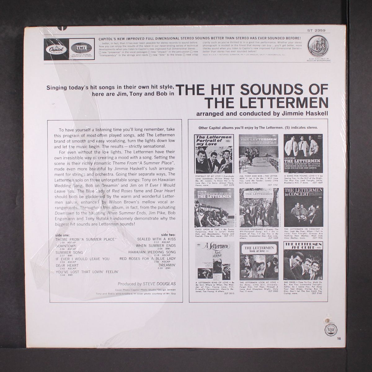 the hit sounds of by LETTERMEN