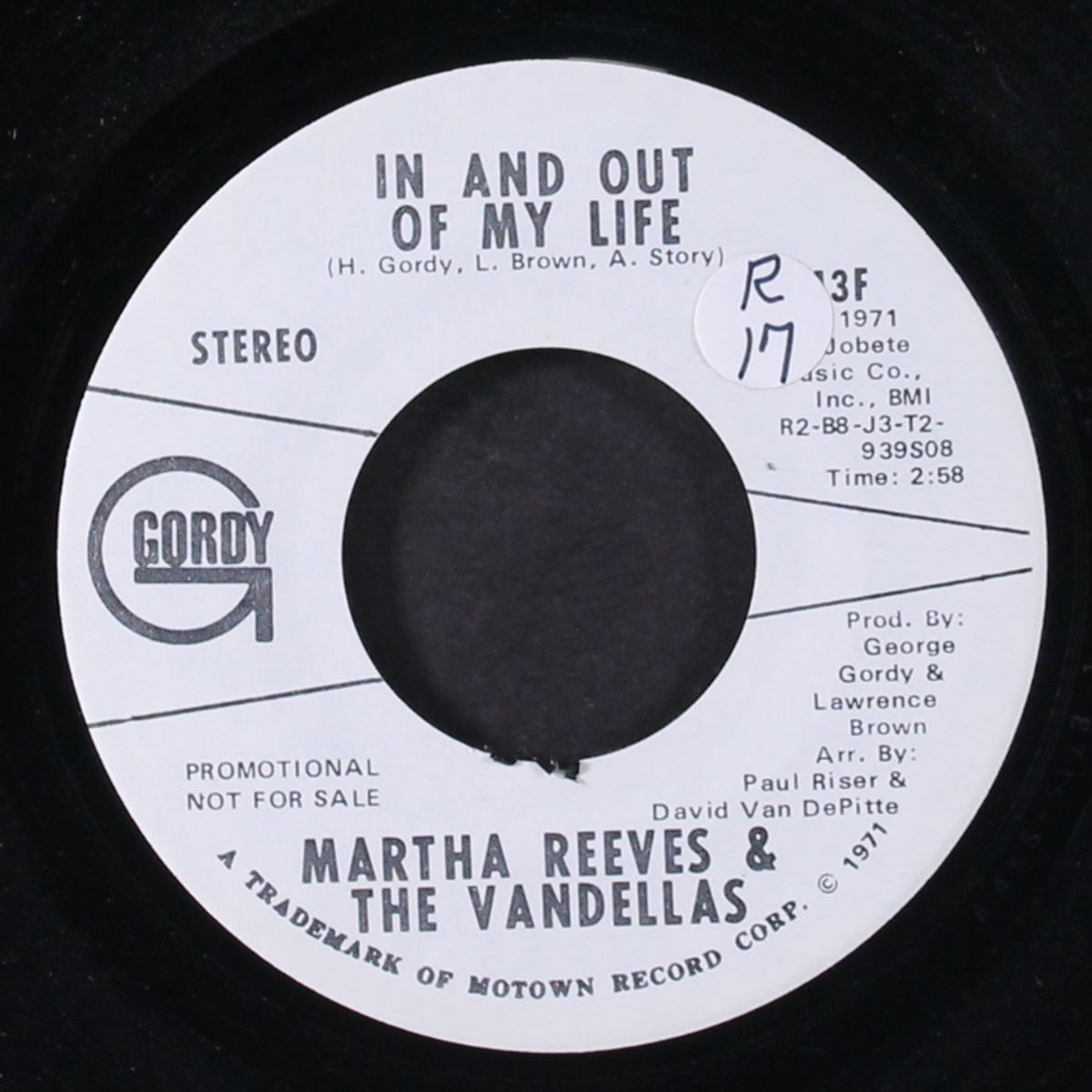 in and out of my life / mono by MARTHA REEVES & VANDELLAS