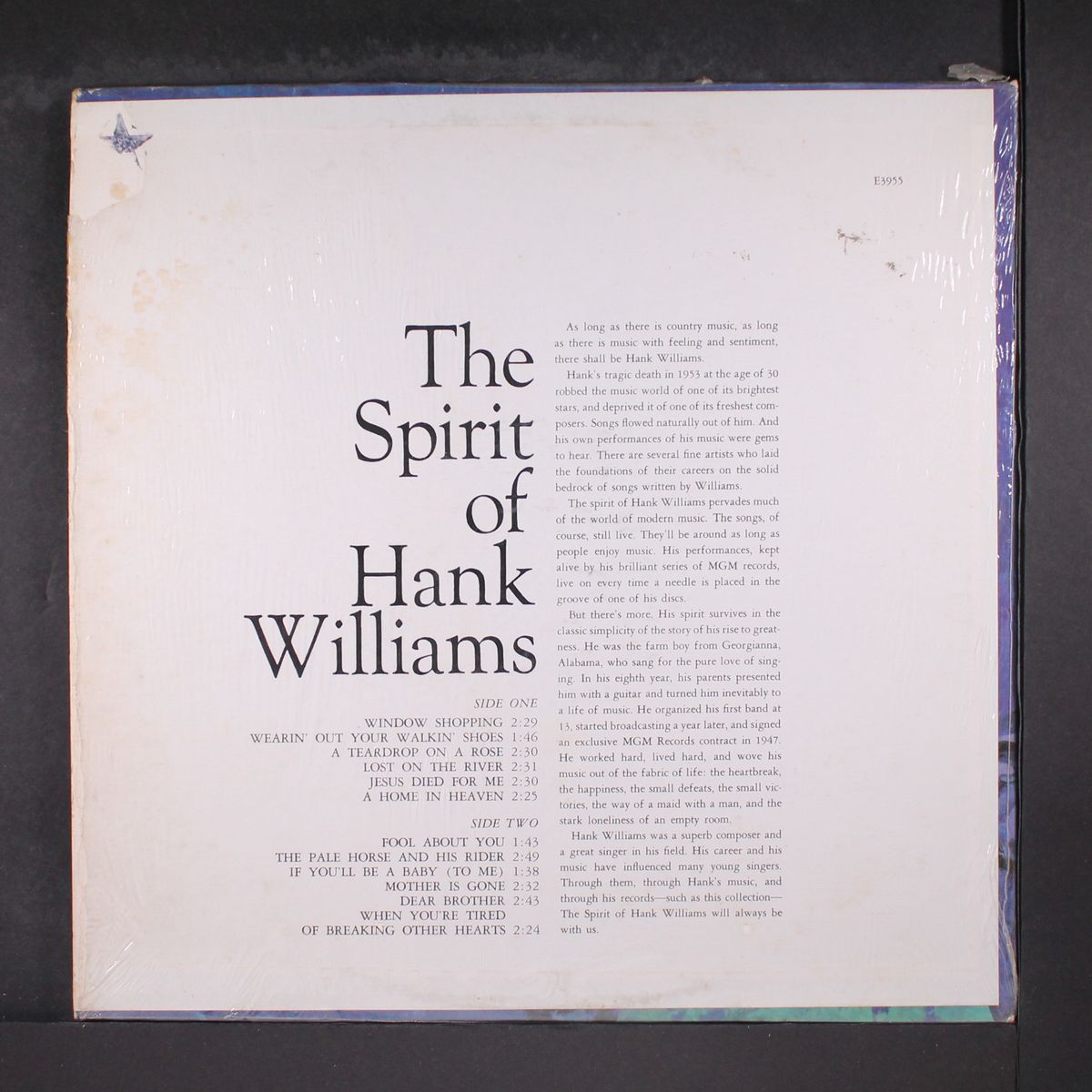 the spirit of by HANK WILLIAMS