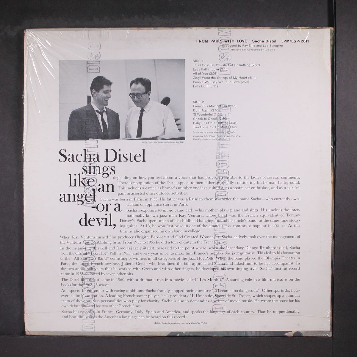 from paris with love by SACHA DISTEL