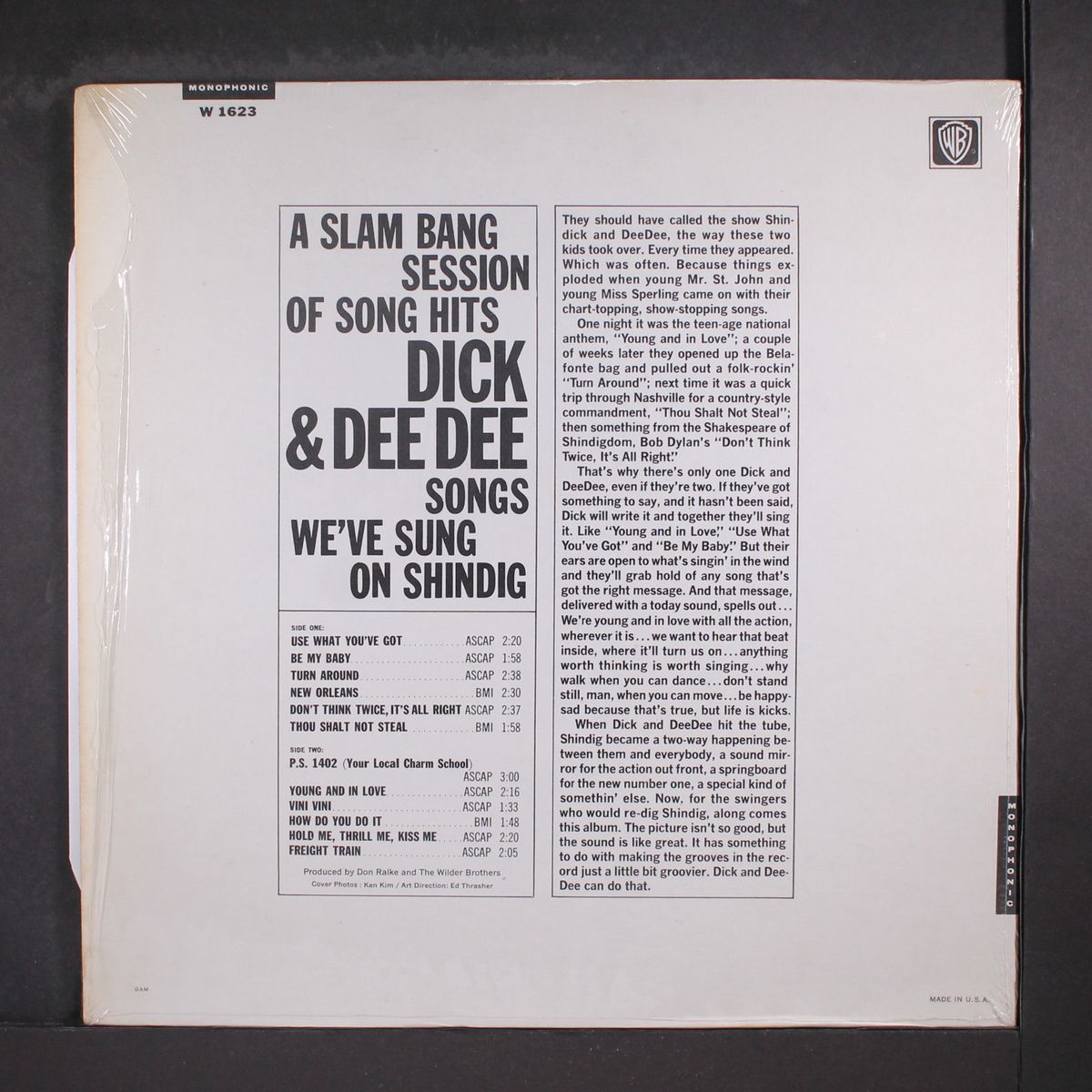 songs we've sung on shindig by DICK & DEE DEE
