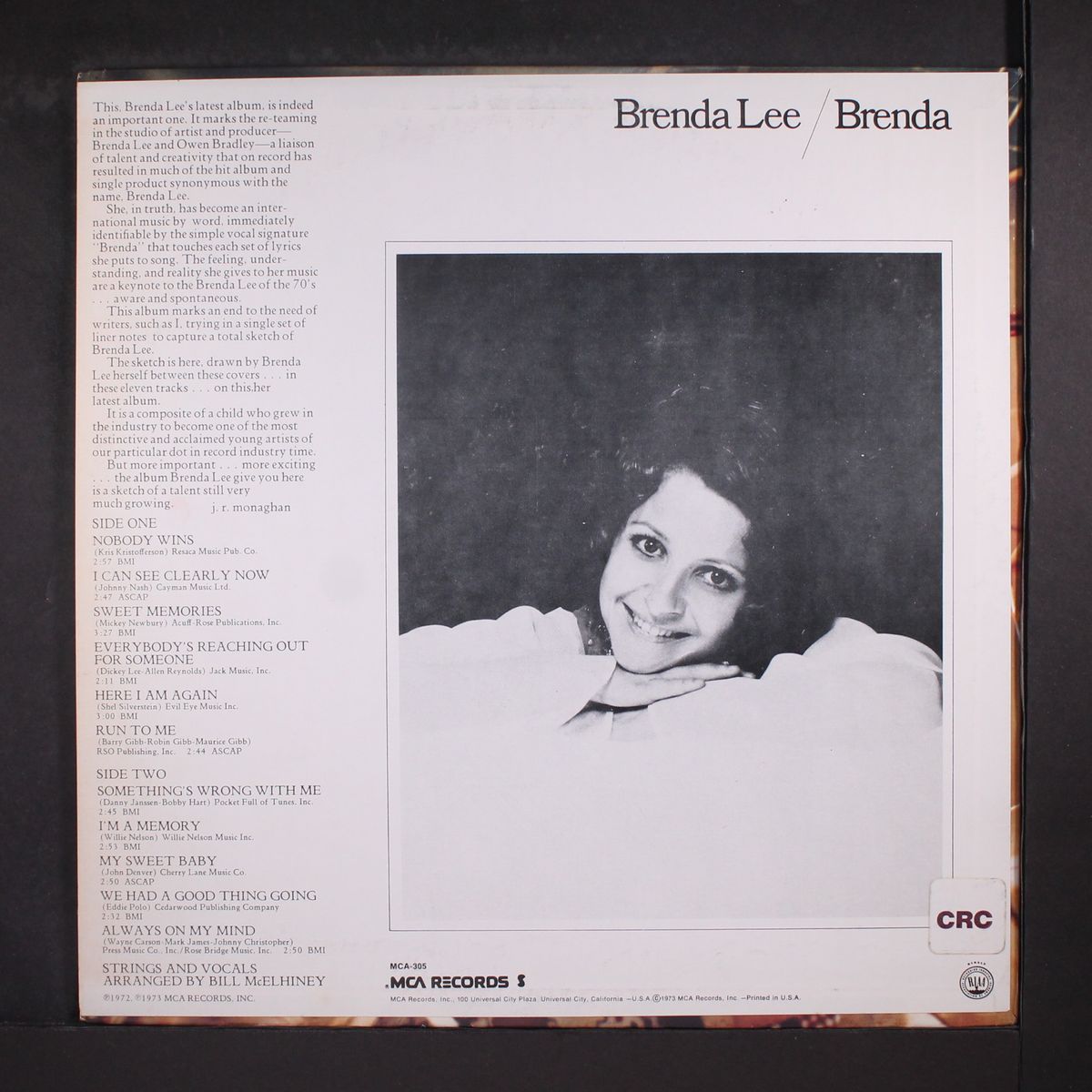 brenda by BRENDA LEE