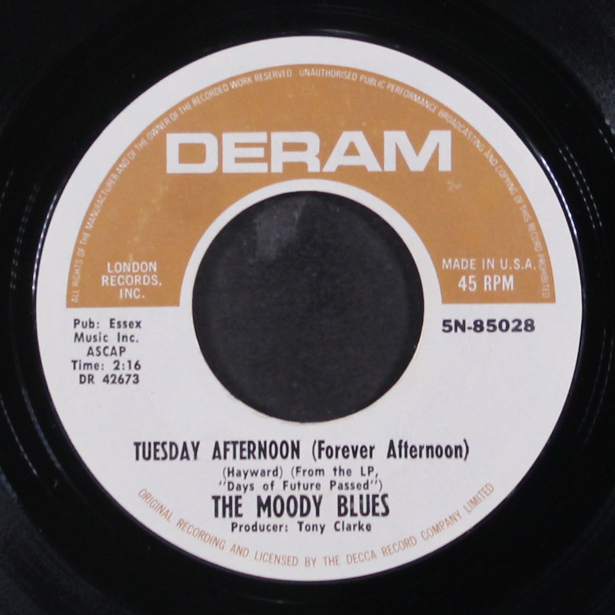 tuesday afternoon / another morning by MOODY BLUES
