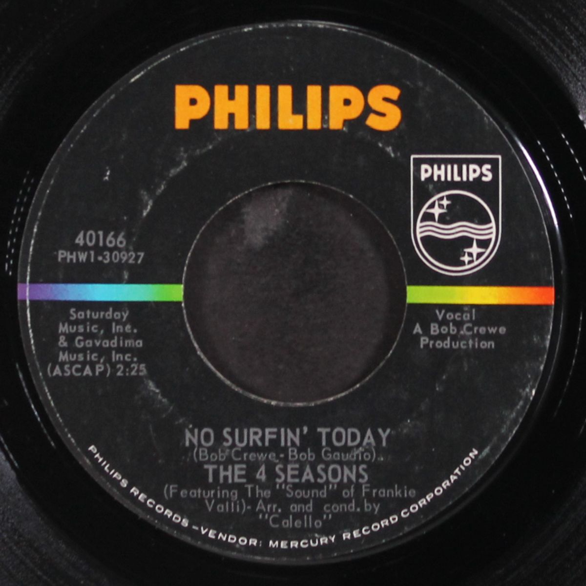 dawn (go away) / no surfin' today by FOUR SEASONS