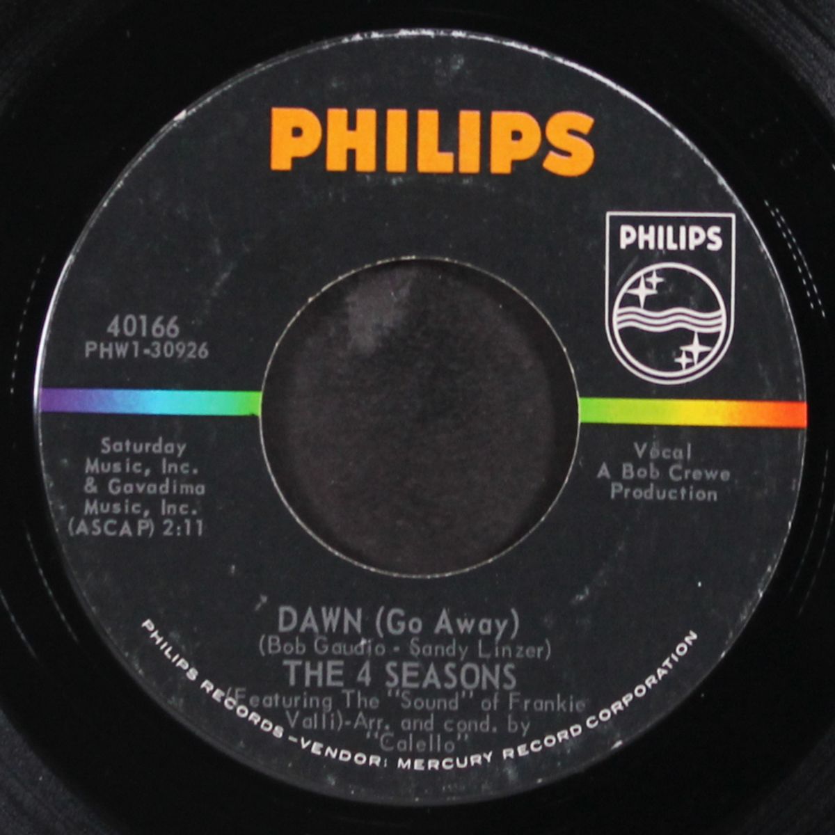 dawn (go away) / no surfin' today by FOUR SEASONS