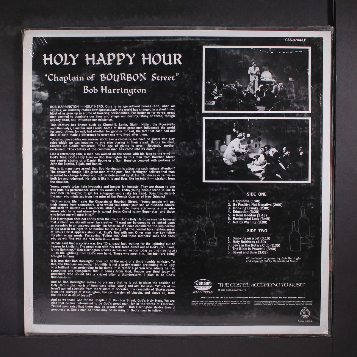 holy happy hour by BOB HARRINGTON