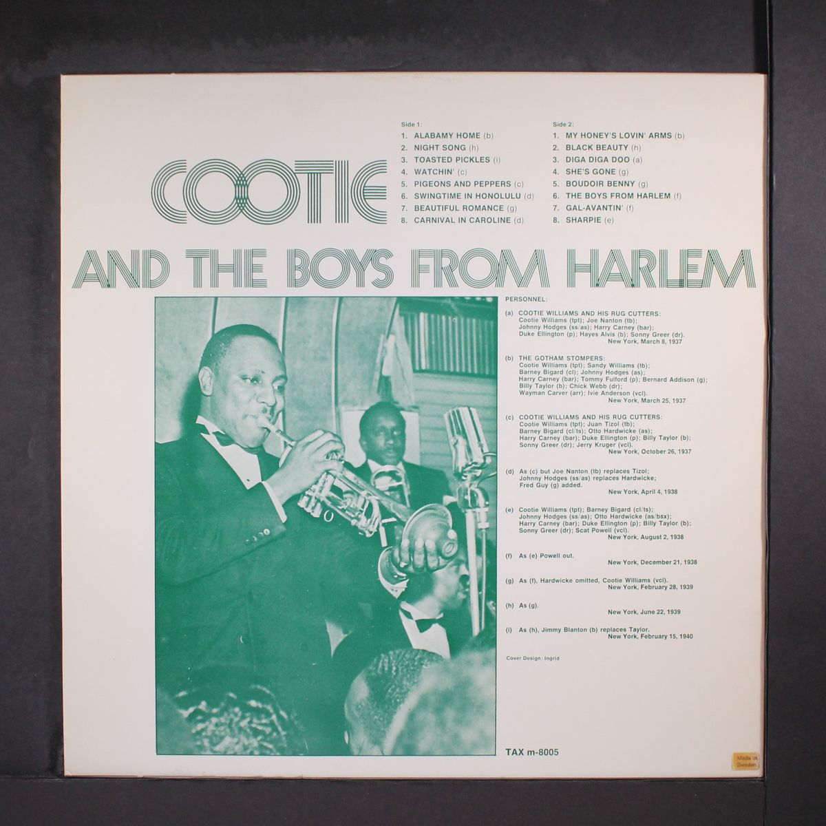 and the boys from harlem by COOTIE WILLIAMS