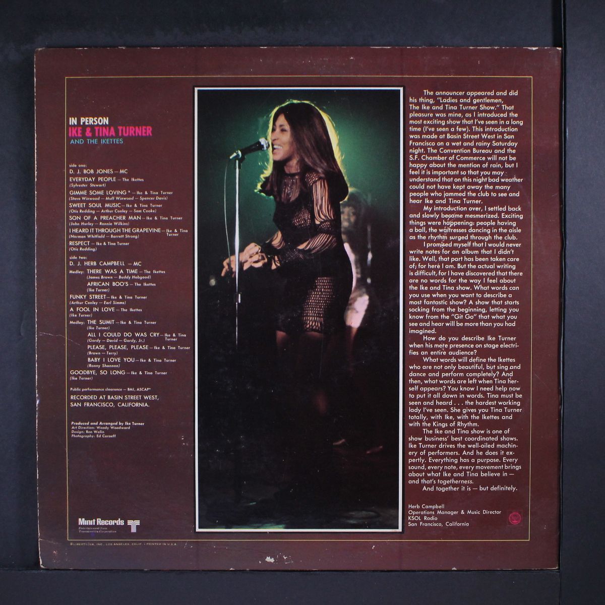 in person by IKE & TINA TURNER
