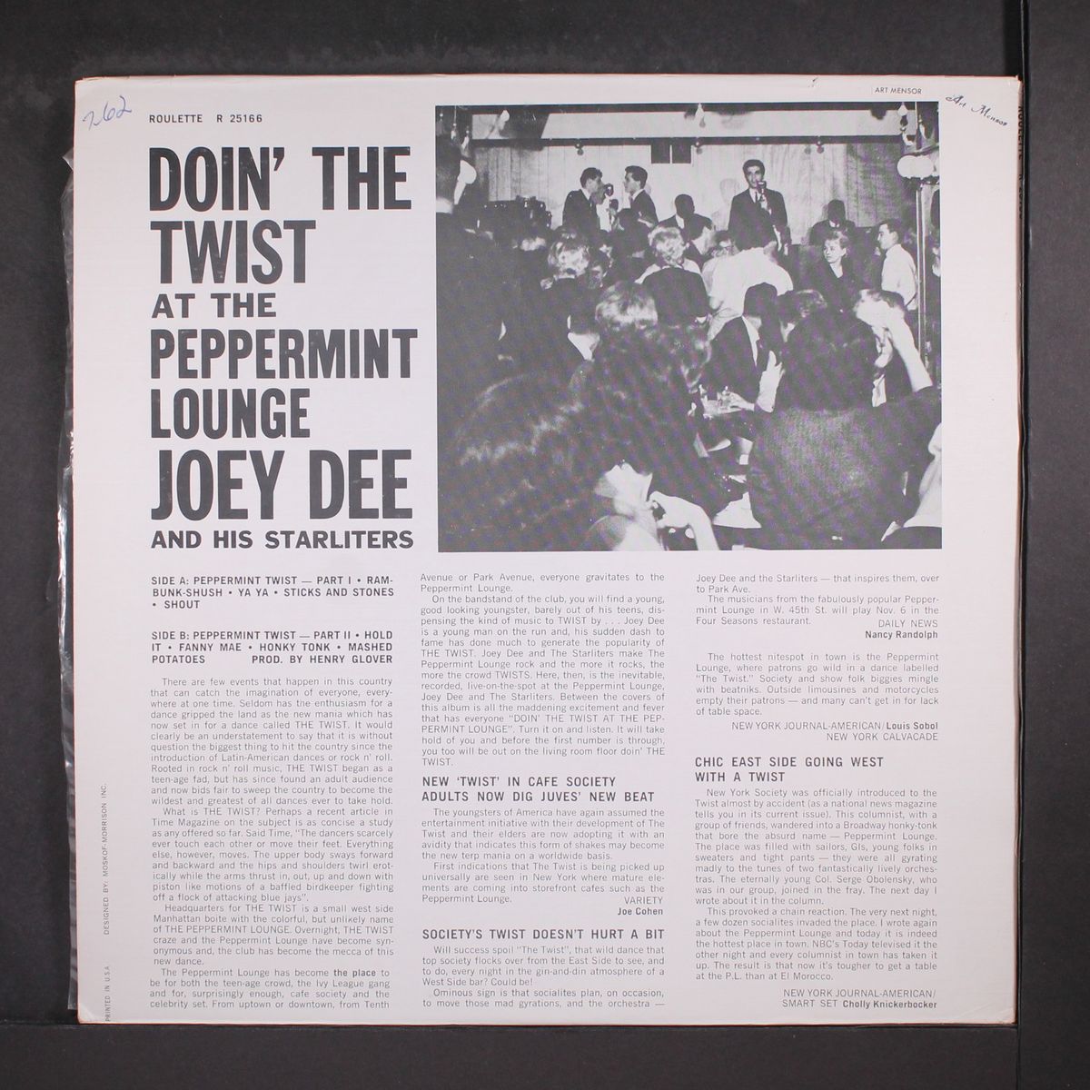 doin' the twist by JOEY DEE & STARLIGHTERS