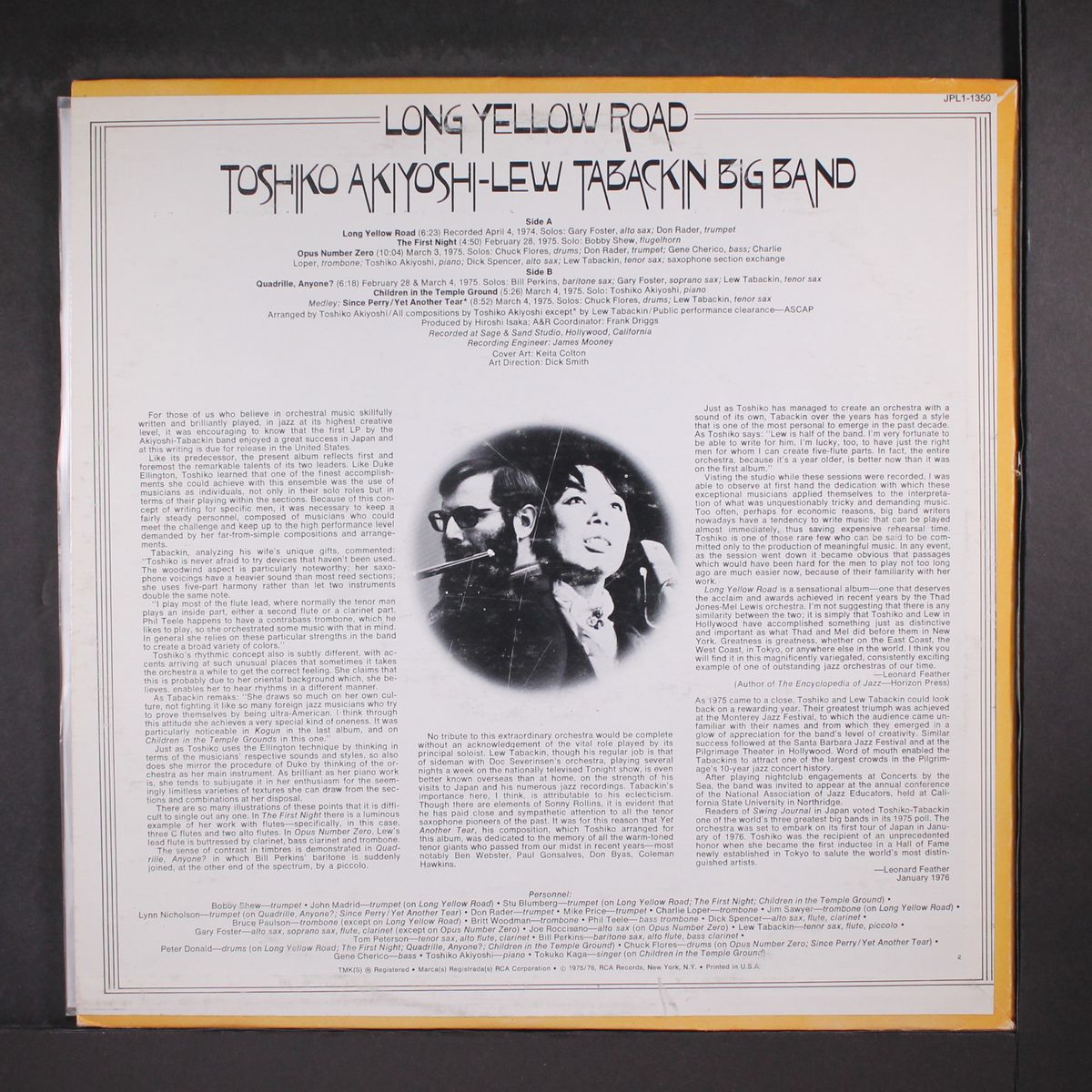 long yellow road by AKIYOSHI-TABACKIN BIG BAND