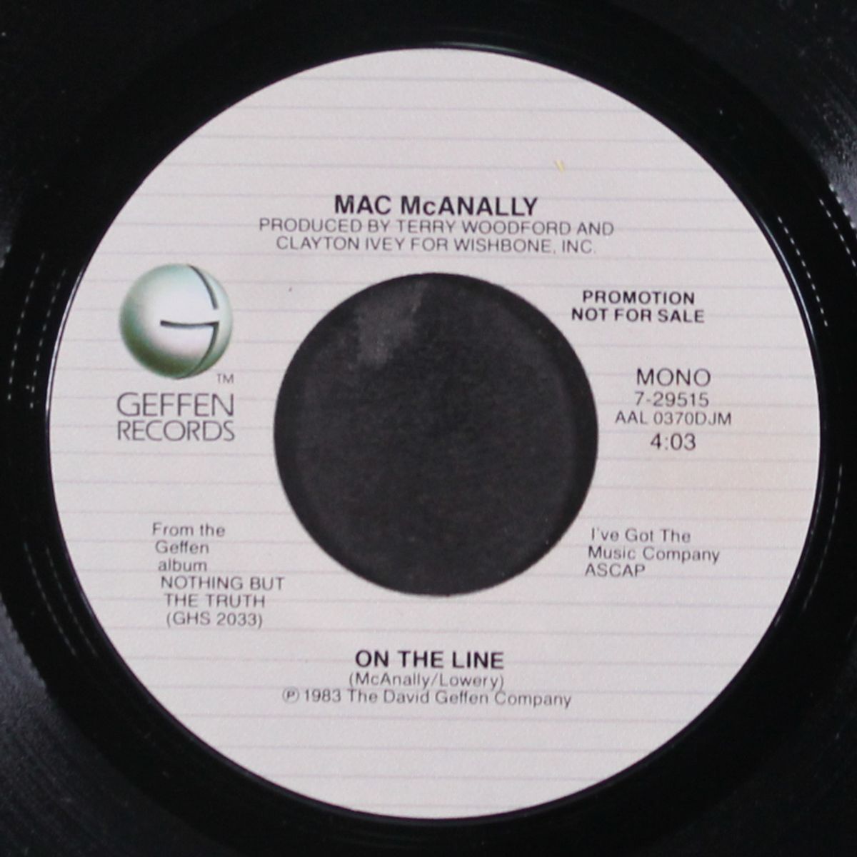 on the line / mono by MAC MCANALLY