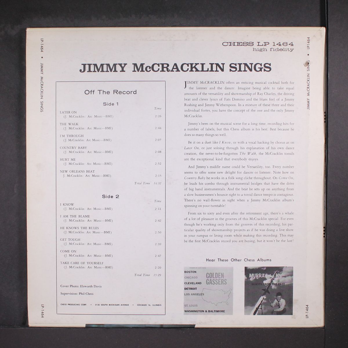 sings by JIMMY MCCRACKLIN