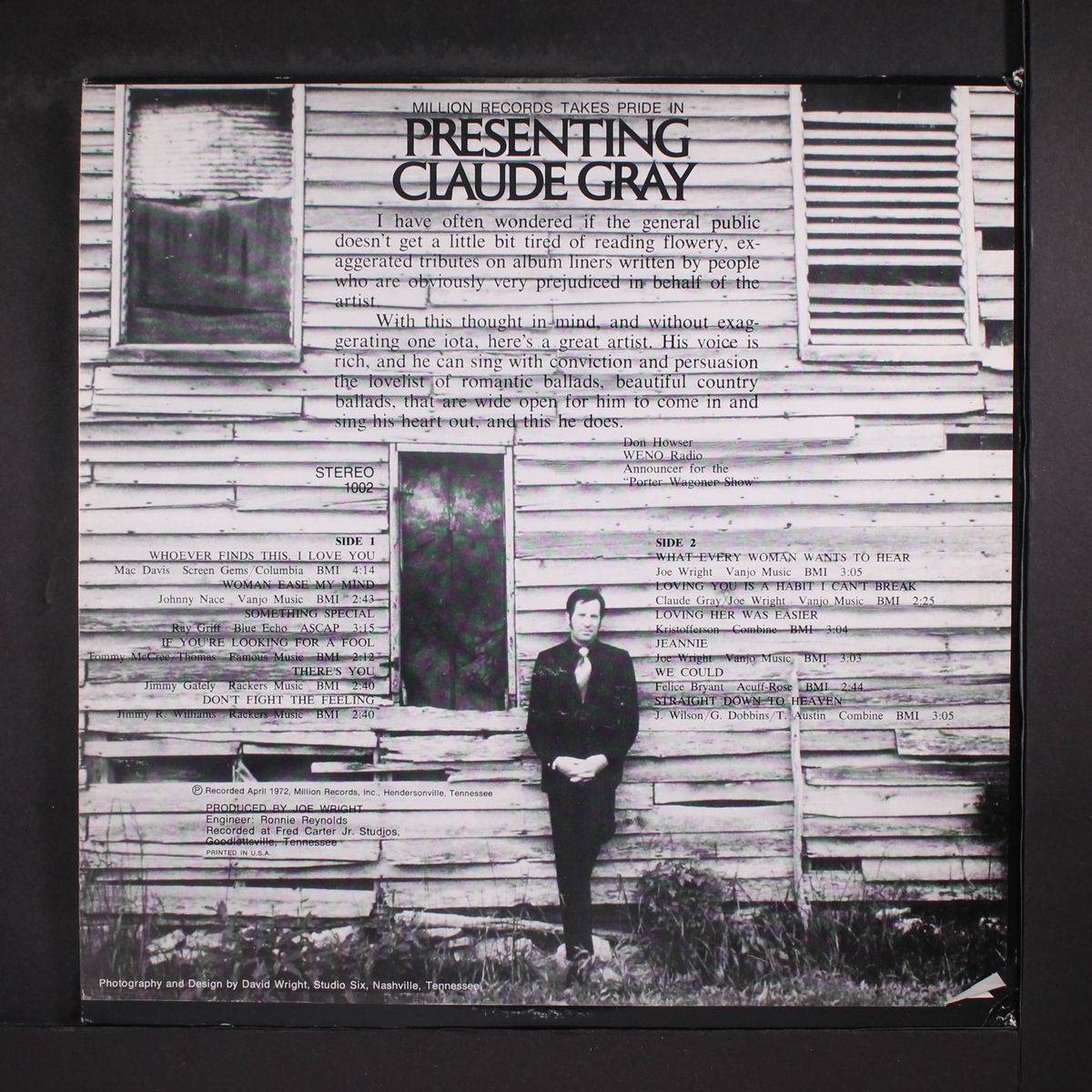 presenting... by CLAUDE GRAY