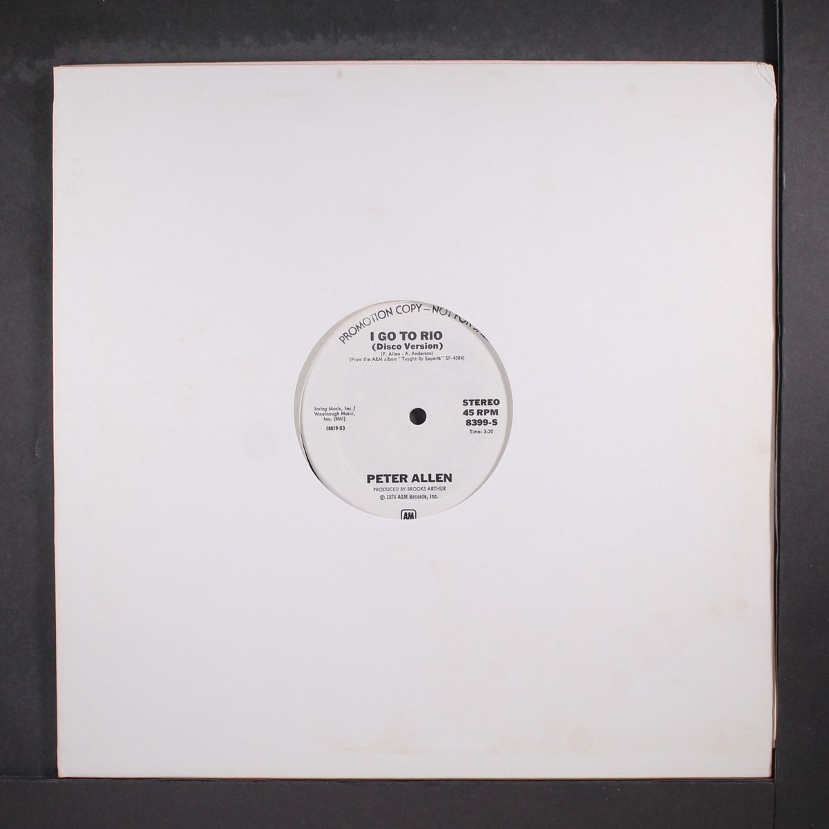 i go to rio / same by PETER ALLEN