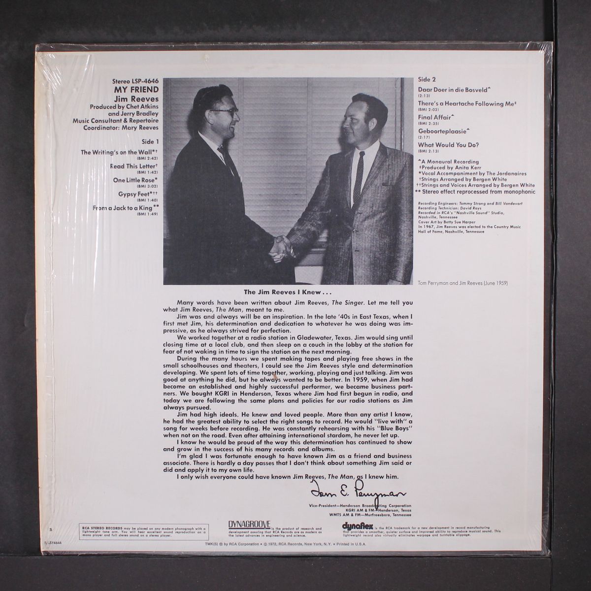 my friend by JIM REEVES
