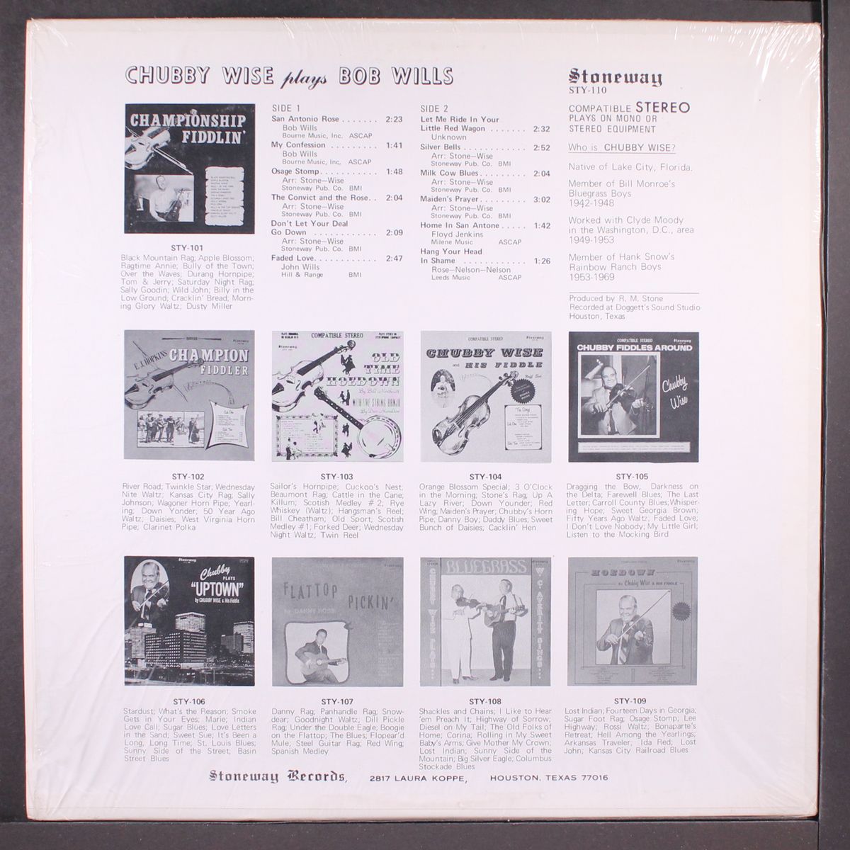plays bob wills by CHUBBY WISE